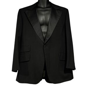 Sir Formal Lord West Black Peak Lapel Tuxedo Jacket Men’s 43R